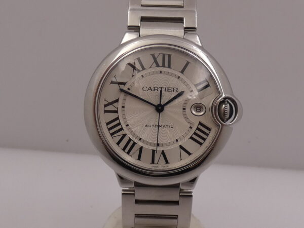 Cartier Ballon Bleu 42mm 3001 With PAPERS Anno 2014 Automatico Acciaio W69012Z4 Braccialato