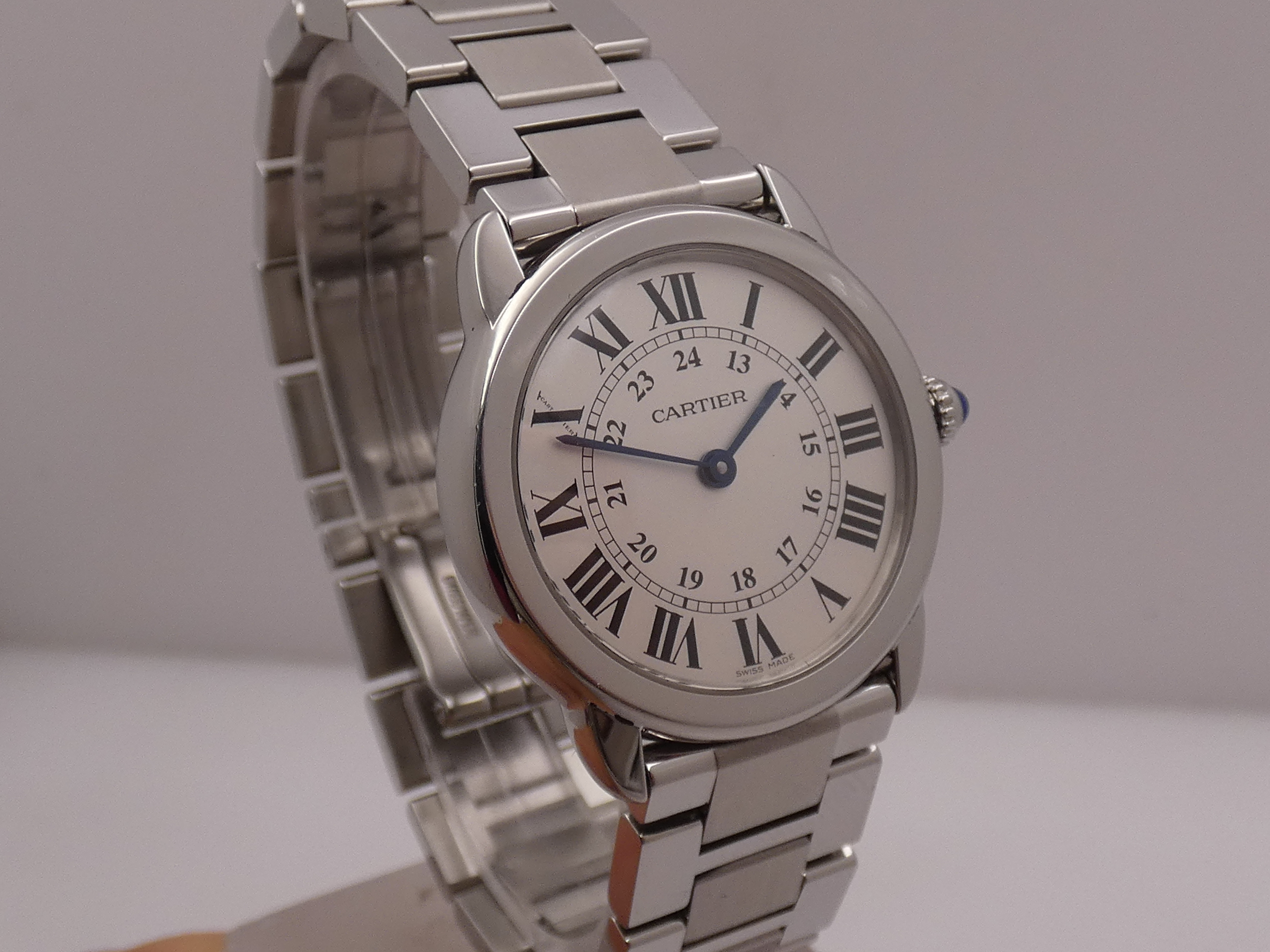 Cartier Ronde Solo de Cartier Lady 29mm 3601 - W6701004 With PAPERS ANNO 2017 Acciaio Braccialato - immagine 8