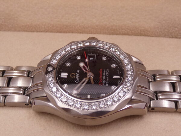 Omega Seamaster Diver 300 M Lady DIAMONDS BEZEL & DIAL With PAPERS Anno 2016 Acciaio 212.15.28.61.51.001