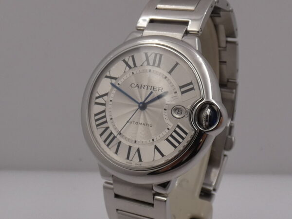 Cartier Ballon Bleu 42mm 3001 With PAPERS Anno 2014 Automatico Acciaio W69012Z4 Braccialato