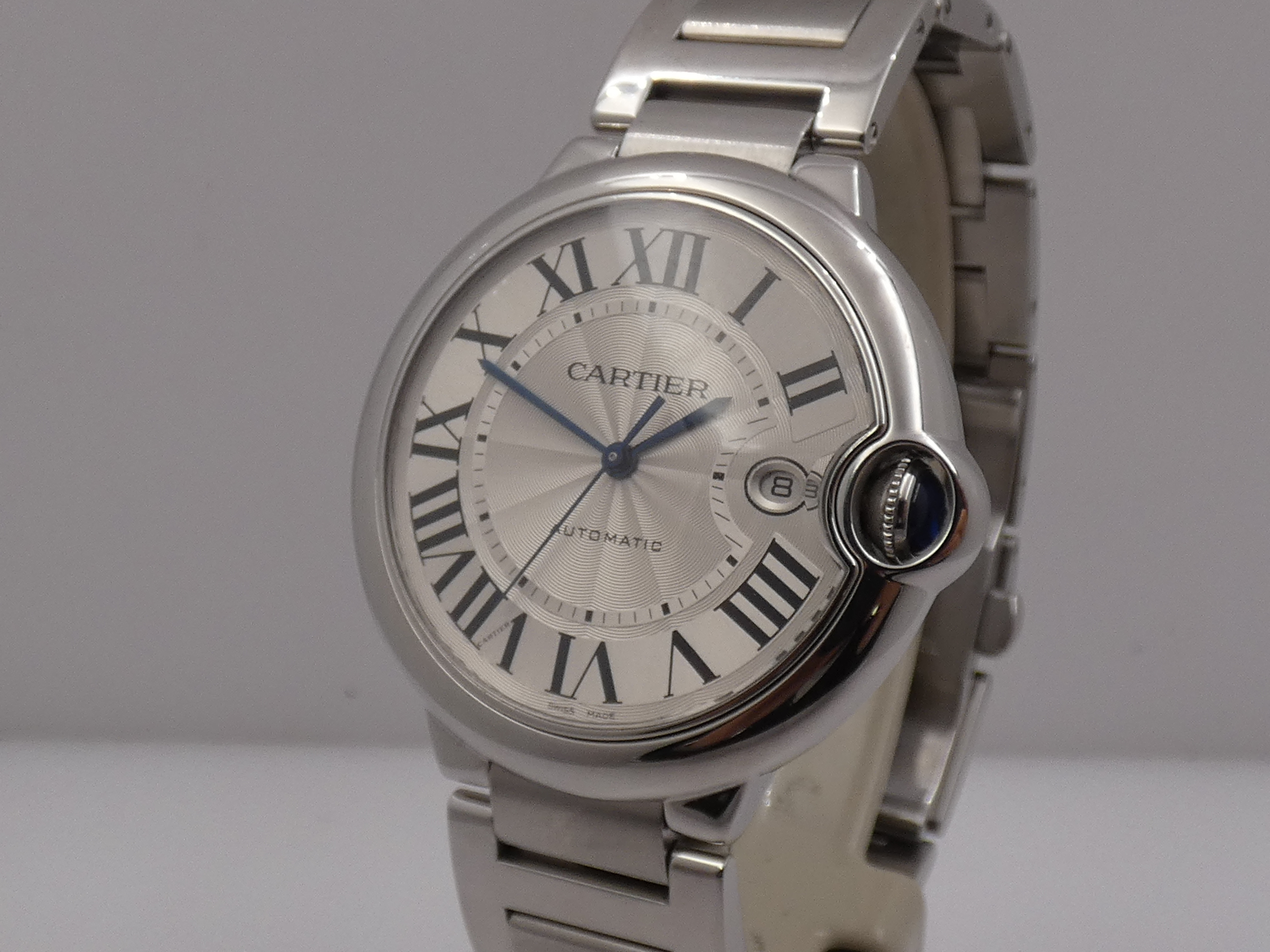 Cartier Ballon Bleu 42mm 3001 With PAPERS Anno 2014 Automatico Acciaio W69012Z4 Braccialato - immagine 9