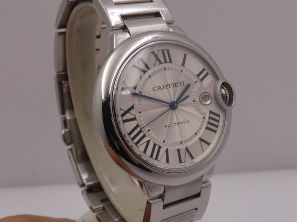 Cartier Ballon Bleu 42mm 3001 With PAPERS Anno 2014 Automatico Acciaio W69012Z4 Braccialato