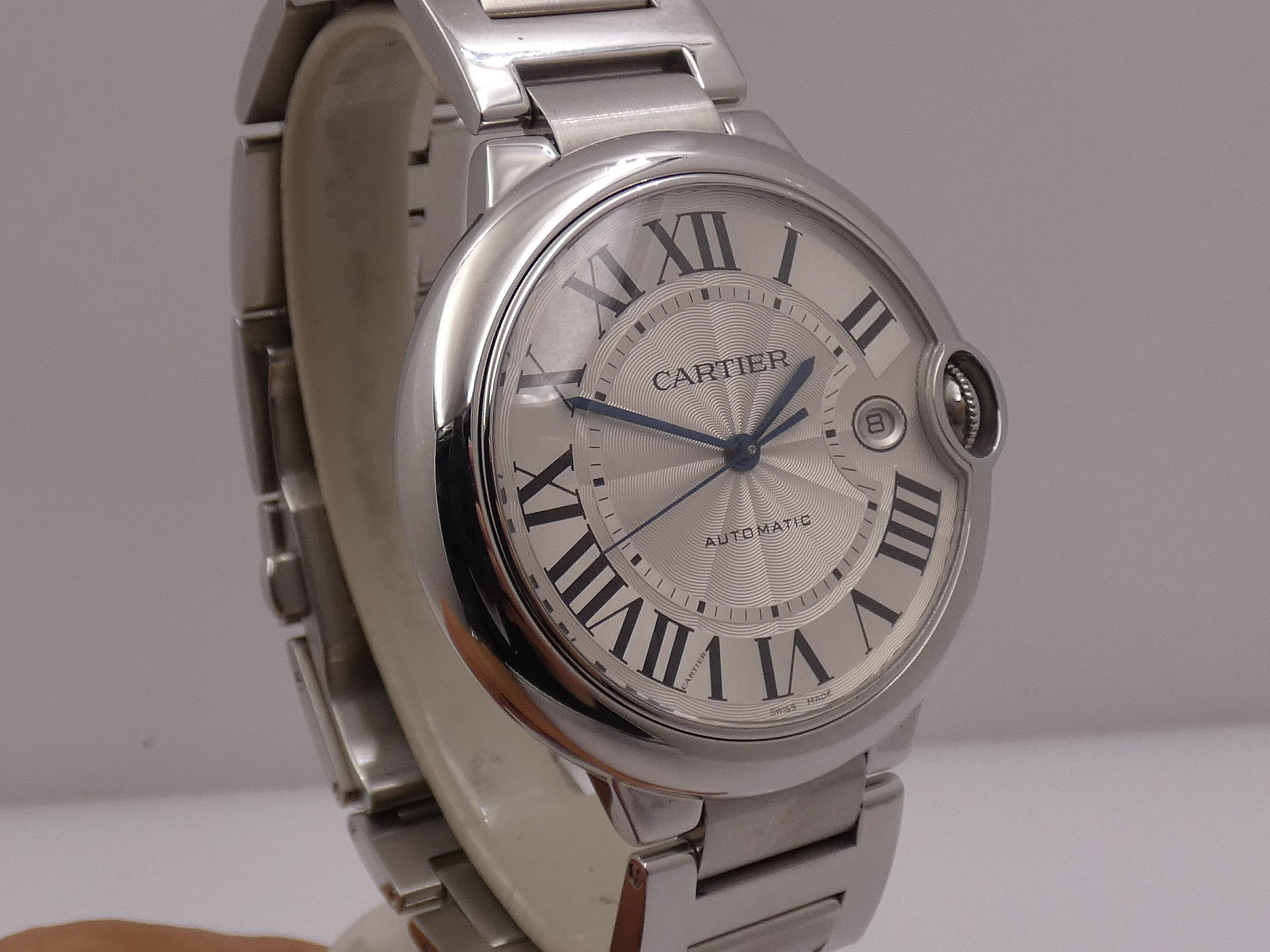 Cartier Ballon Bleu 42mm 3001 With PAPERS Anno 2014 Automatico Acciaio W69012Z4 Braccialato - immagine 10