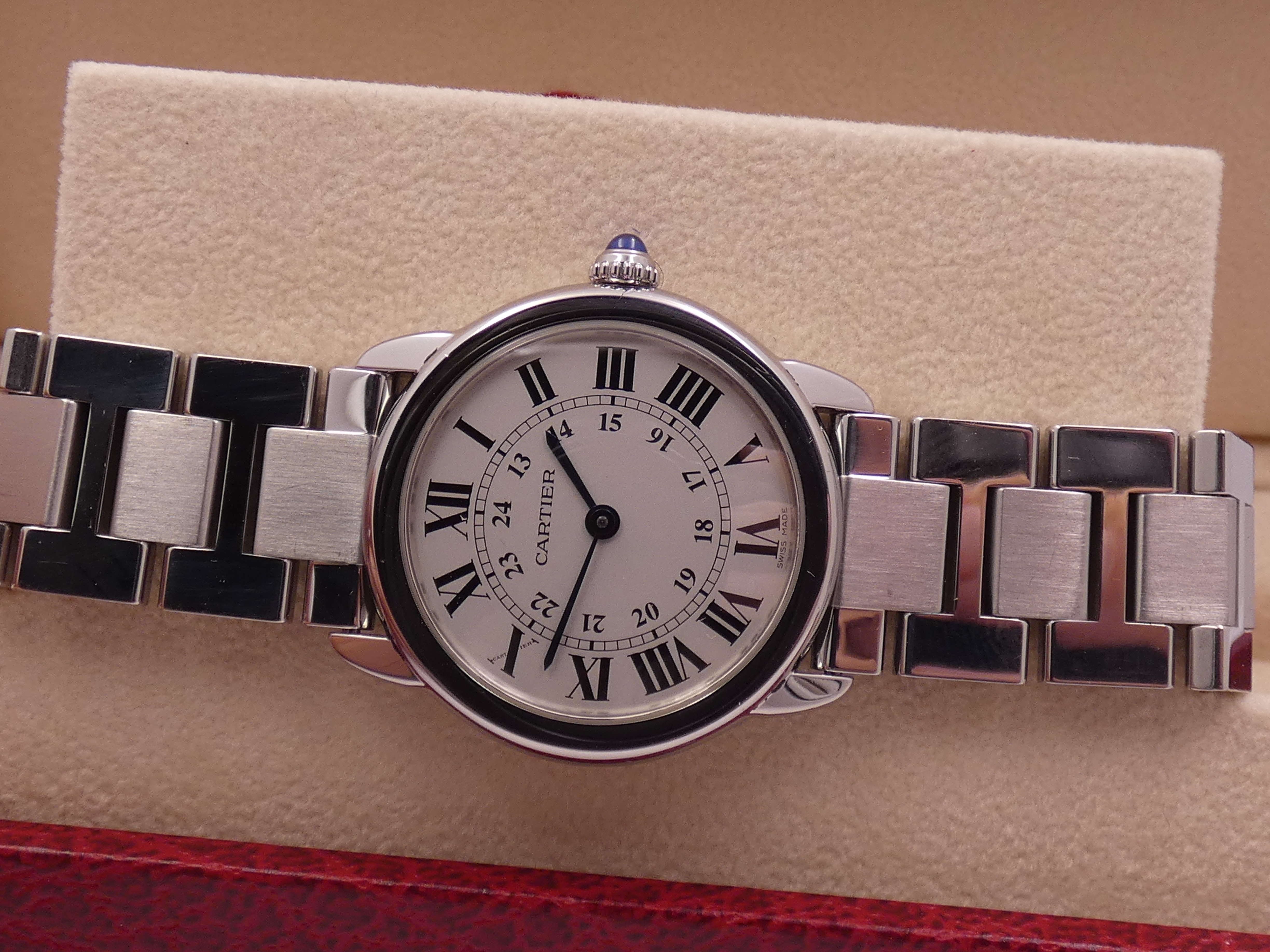 Cartier Ronde Solo de Cartier Lady 29mm 3601 - W6701004 With PAPERS ANNO 2017 Acciaio Braccialato - immagine 10