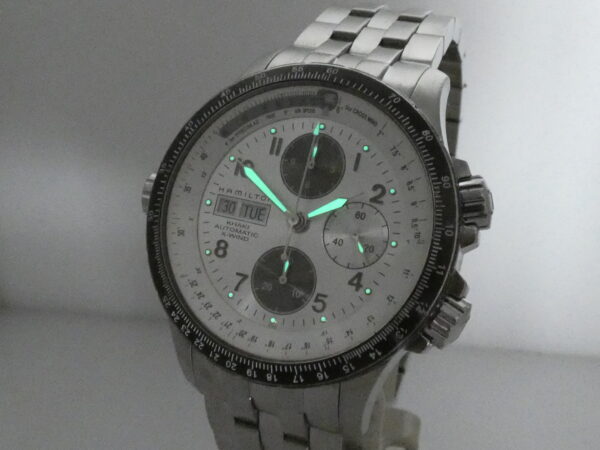 Cronografo Hamilton Khaki X-Wind Aviation Automatico 44mm H776260 Acciaio Braccialato ANNI '2000s